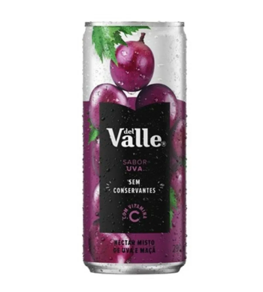 Suco de uva lata del vale